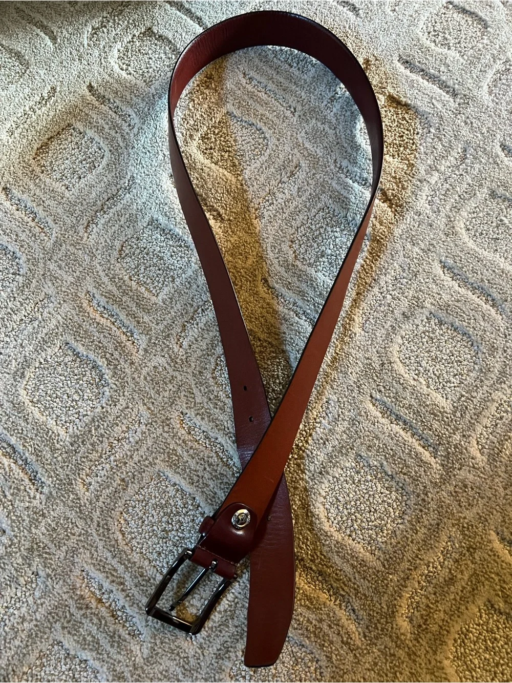 Bosca Men's Belt Old Leather Napoli Dark Brown Size 44/110